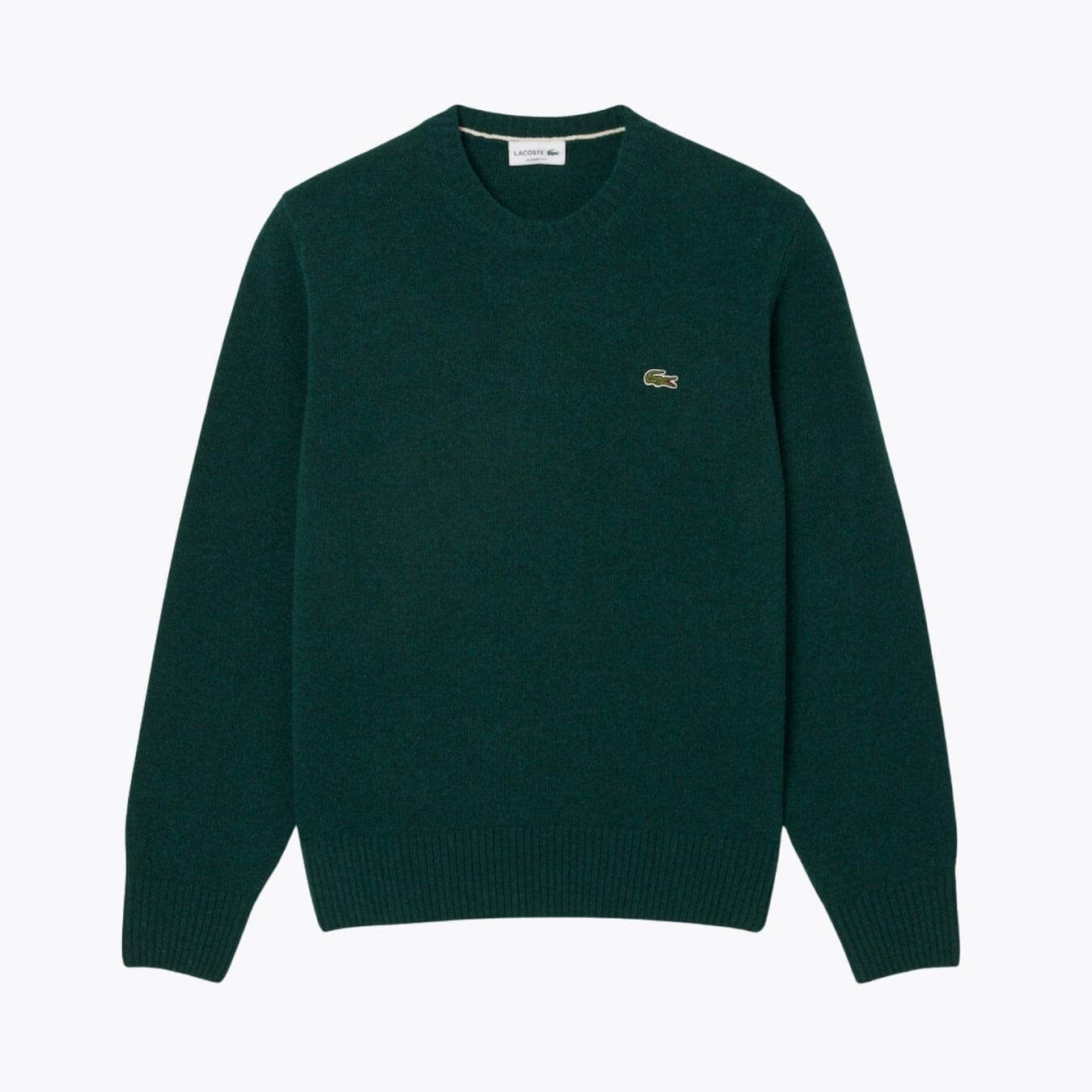 Lacoste Pullover aus karierter Wolle mit Rundhalsausschnitt