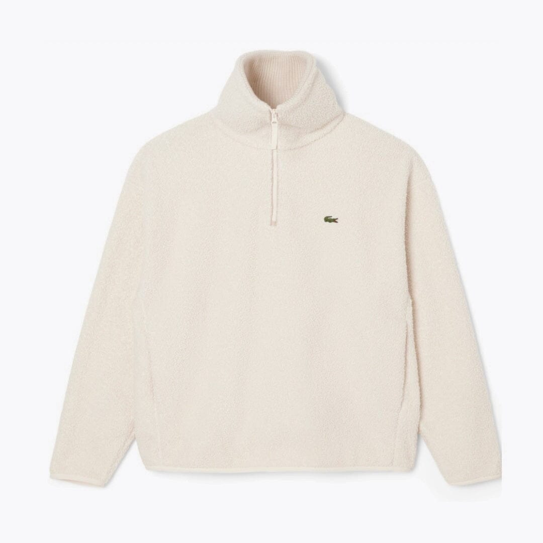 Lacoste Polarfleece-Sweatshirt mit hohem Reißverschlusskragen