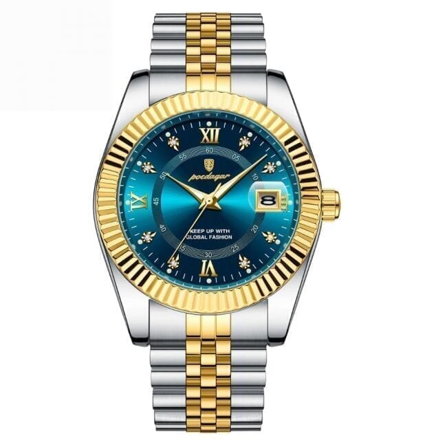 Poedagar Goldenstar – 40-mm-Uhr | Wasserdicht | Edelstahl