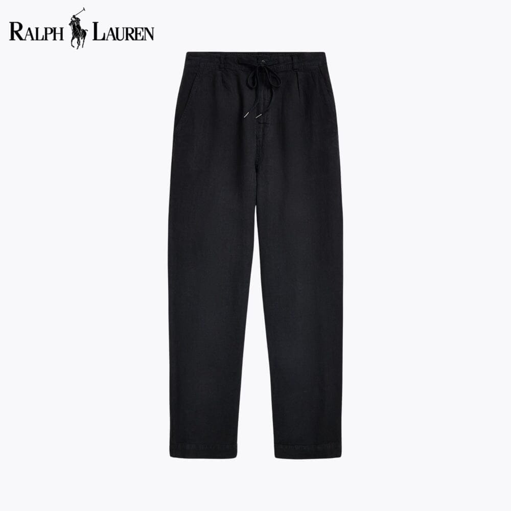 Ralph Lauren Lateef plissierte Leinenhose mit entspannter Passform