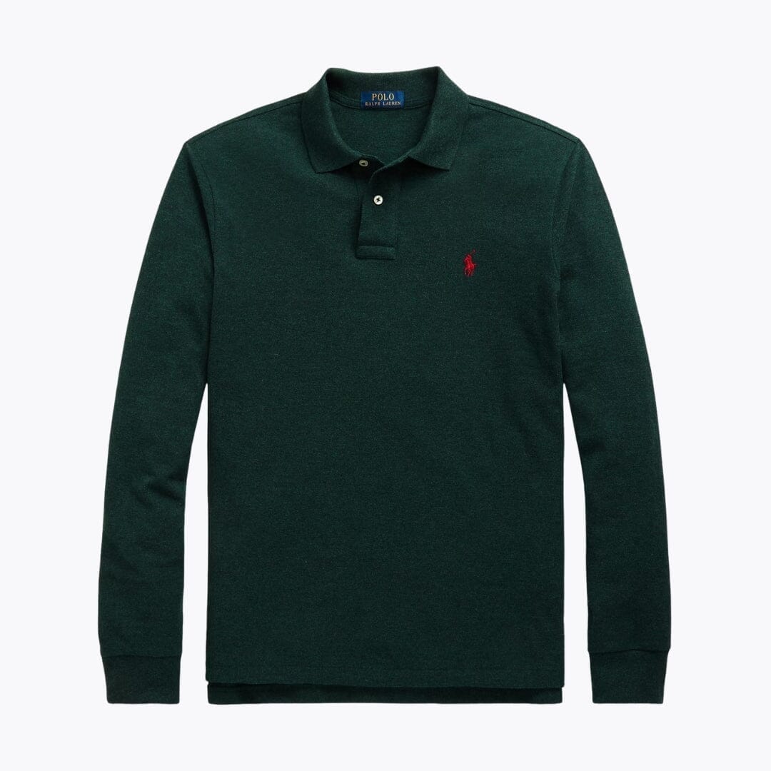 Ralph Lauren Mesh-Langarm-Poloshirt