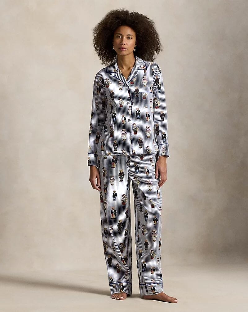 Ralph Lauren Polo Bear Pyjama-Set aus Baumwollsatin