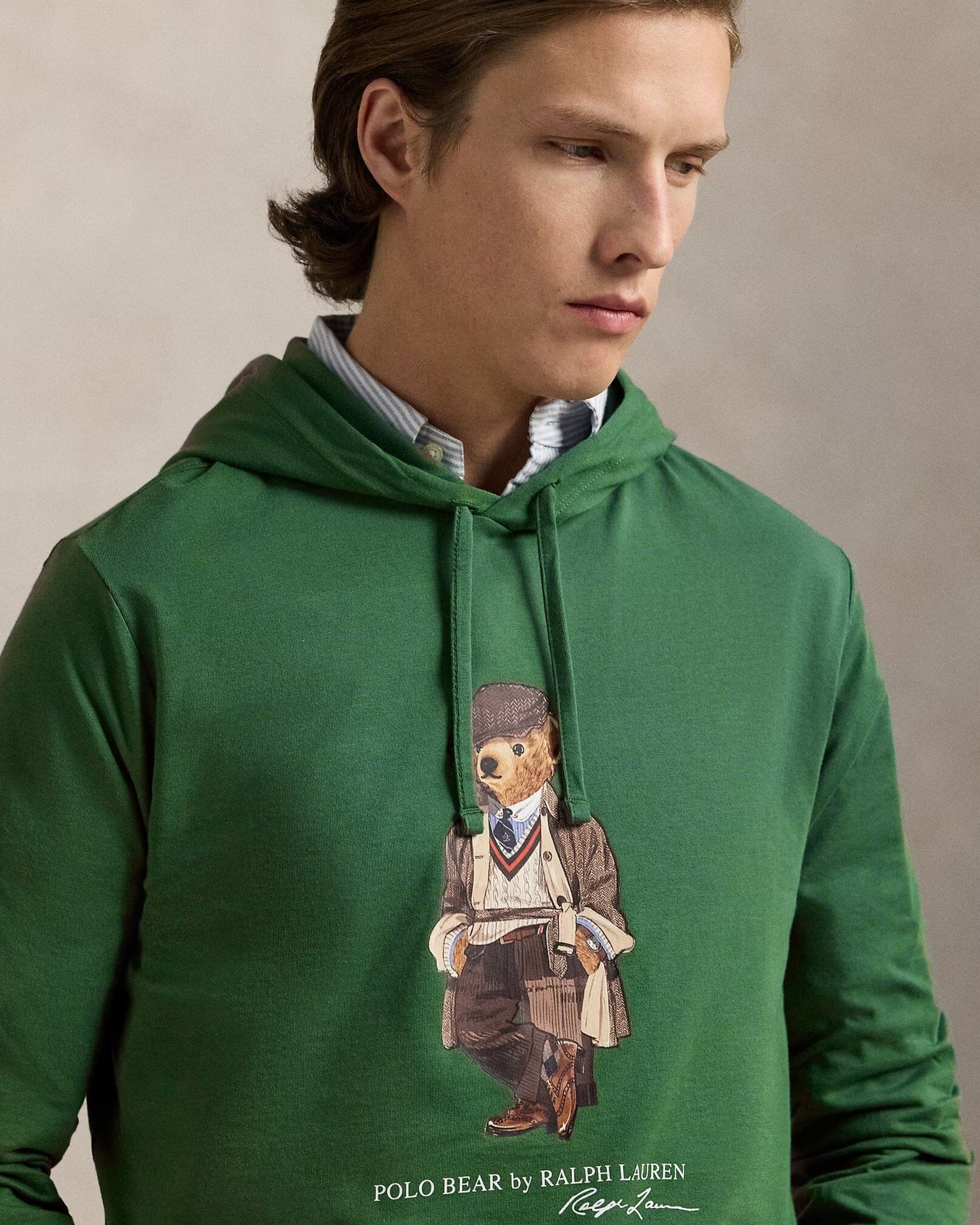 Ralph Lauren Polo Bear Jersey-T-Shirt mit Kapuze