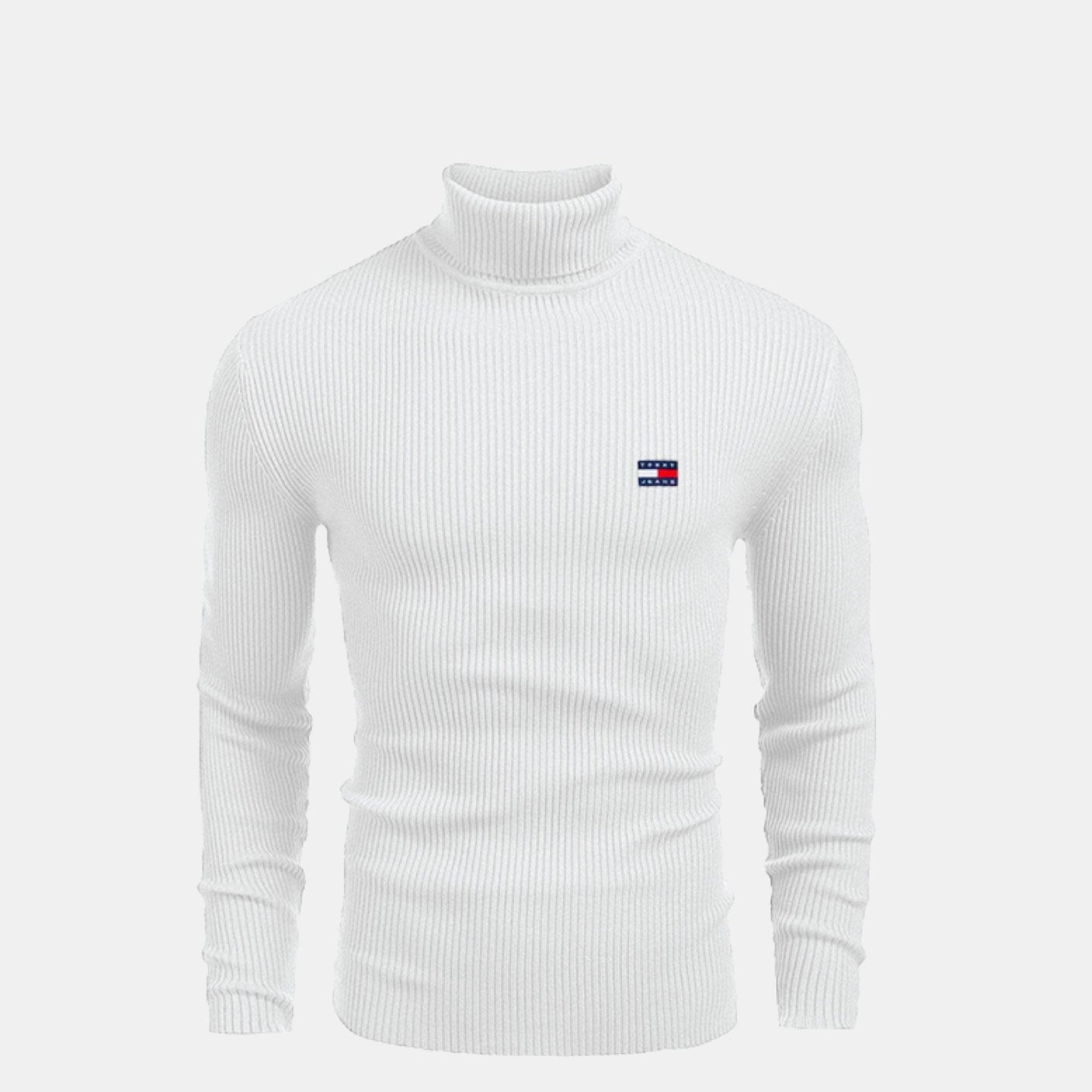 Tommy Hilfiger Rollkragenpullover aus Wolle mit Zopfmuster