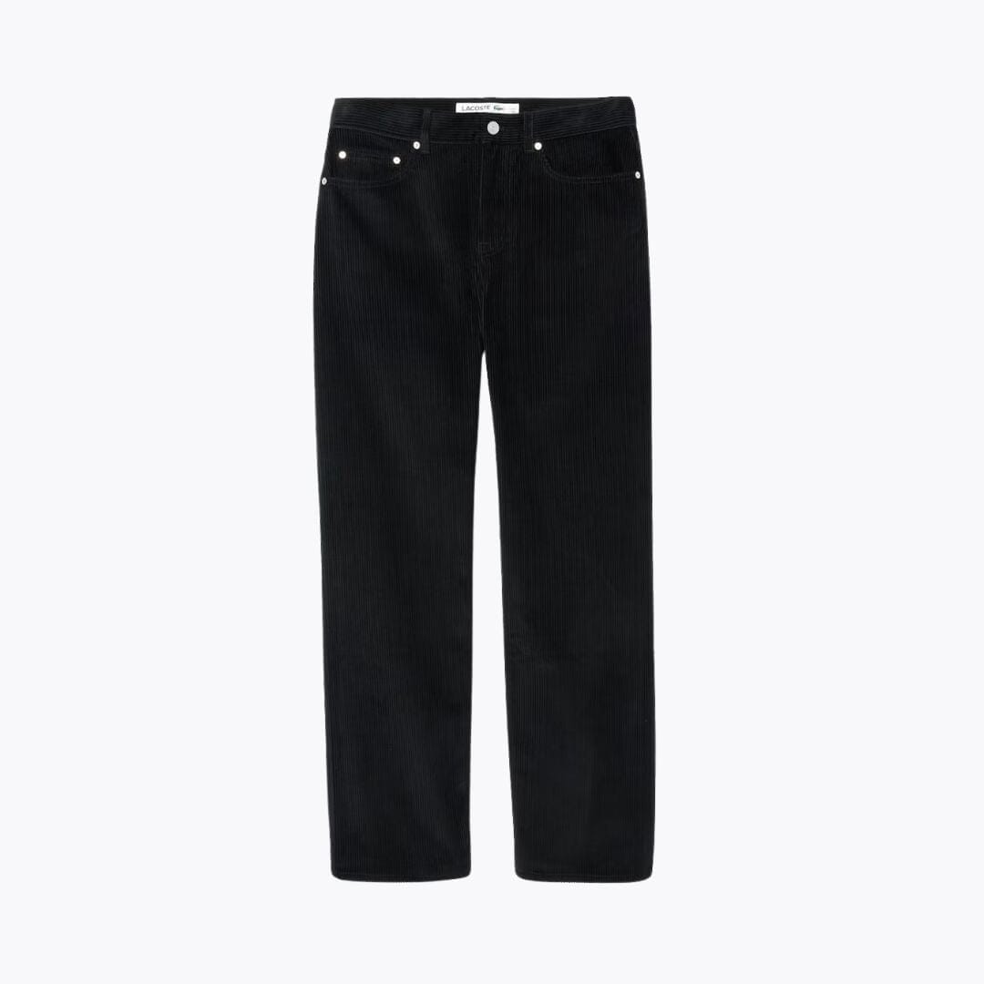 Lacoste 5-Pocket-Hose aus Velours mit gerader Passform