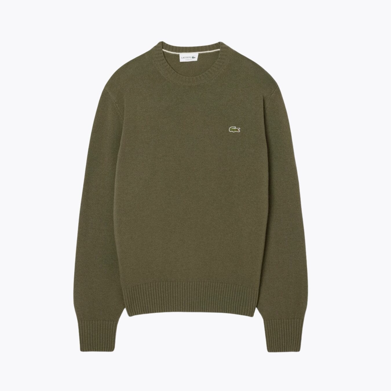 Lacoste Pullover aus karierter Wolle mit Rundhalsausschnitt