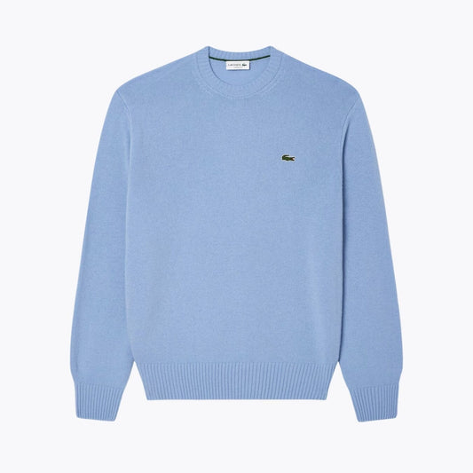 Lacoste Pullover aus karierter Wolle mit Rundhalsausschnitt