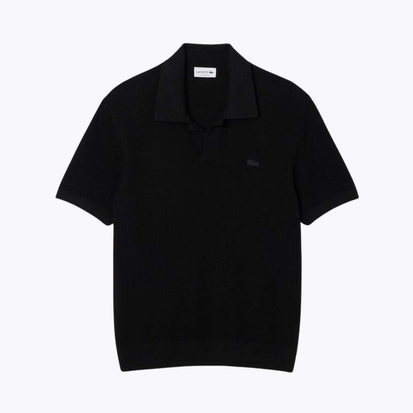 Lacoste-Pullover aus Baumwollmischung mit offenem Polokragen