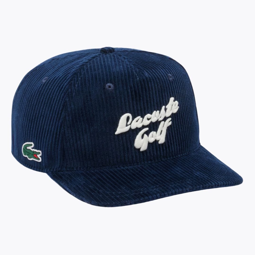 Lacoste bestickte Cord-Golfkappe