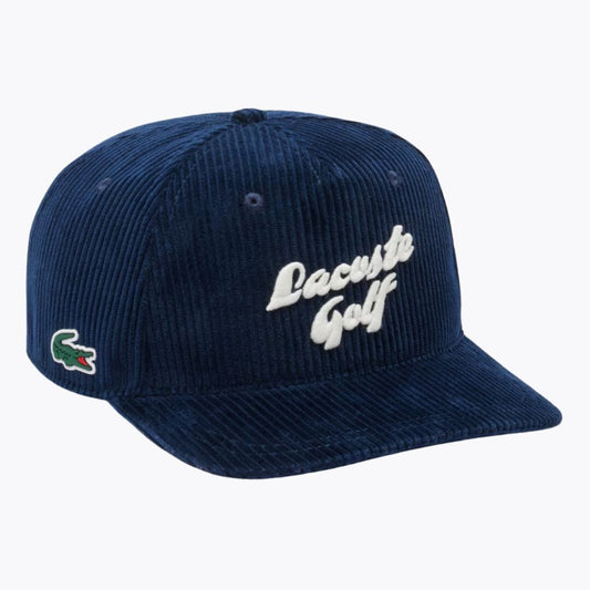 Lacoste bestickte Cord-Golfkappe