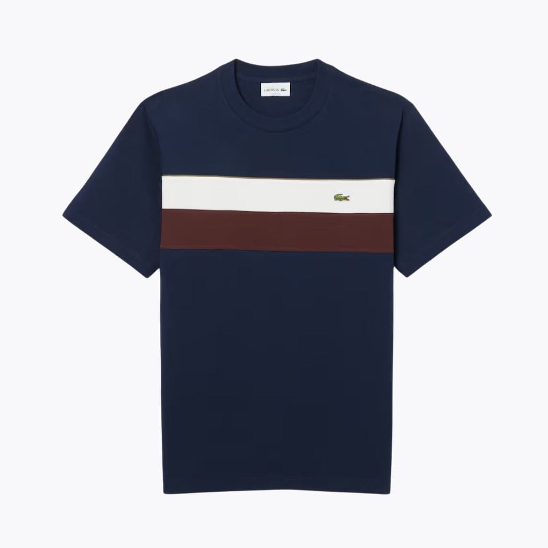 Lacoste Jersey-T-Shirt im Colour-Block-Design