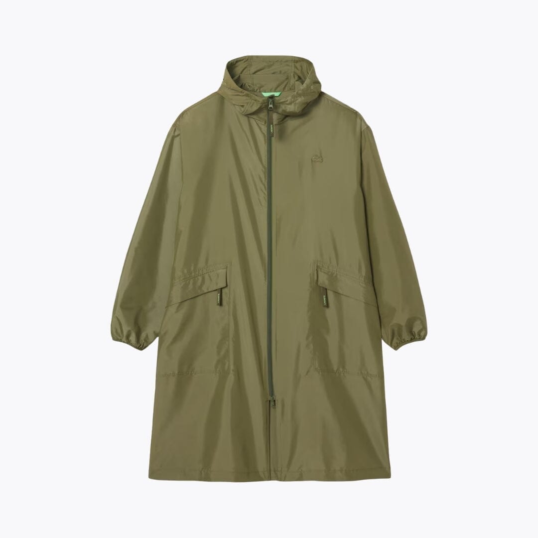 Lacoste Langer, verstaubarer, wasserabweisender Parka