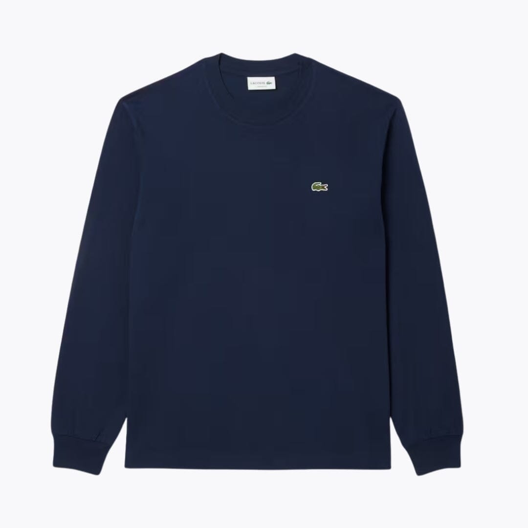 Lacoste langärmeliges Baumwoll-T-Shirt