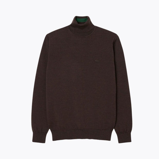 Lacoste Rollkragenpullover aus Merinowolle