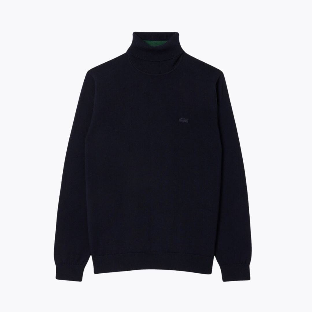 Lacoste Rollkragenpullover aus Merinowolle