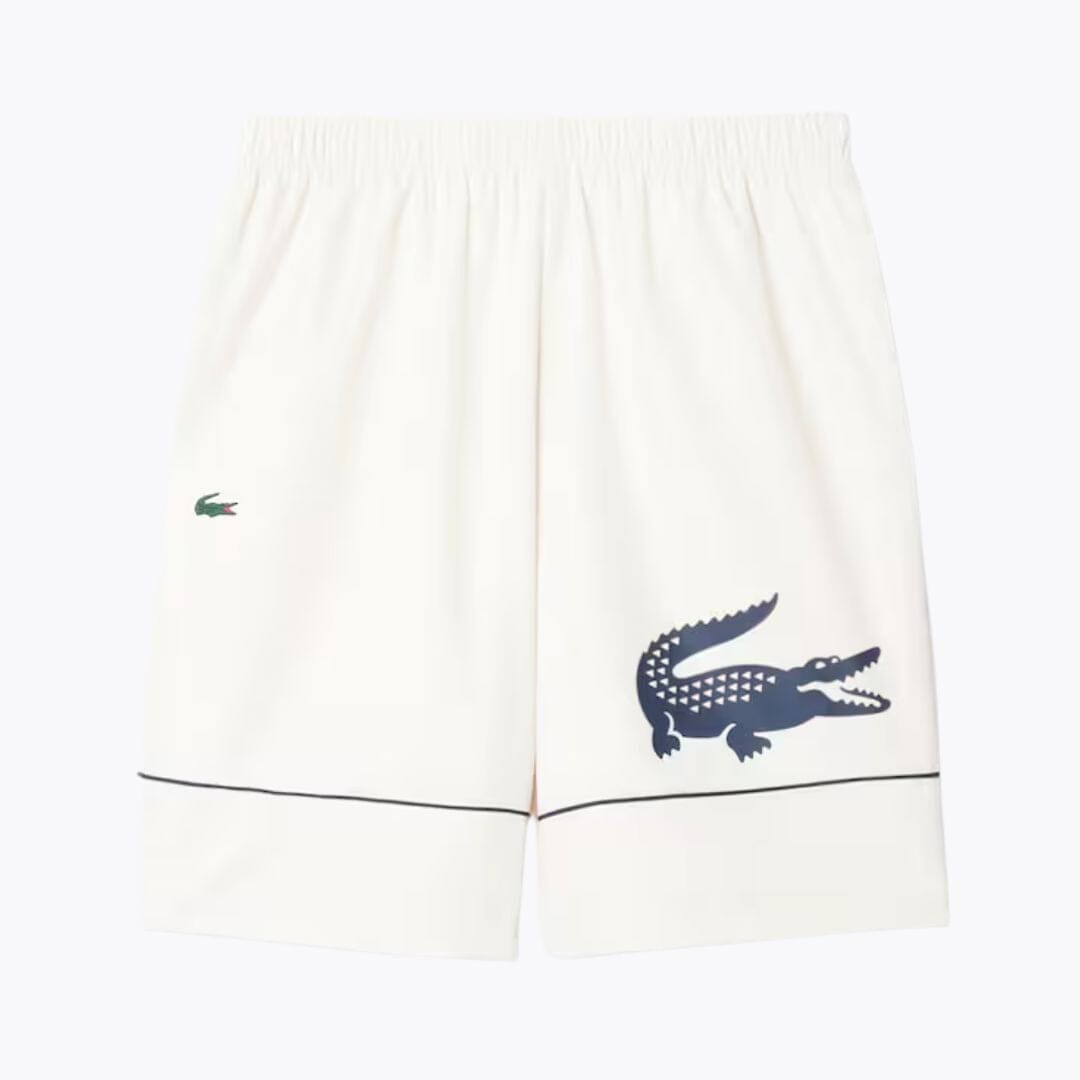 Lacoste bedruckte Tennisshorts aus Diamant-Taft