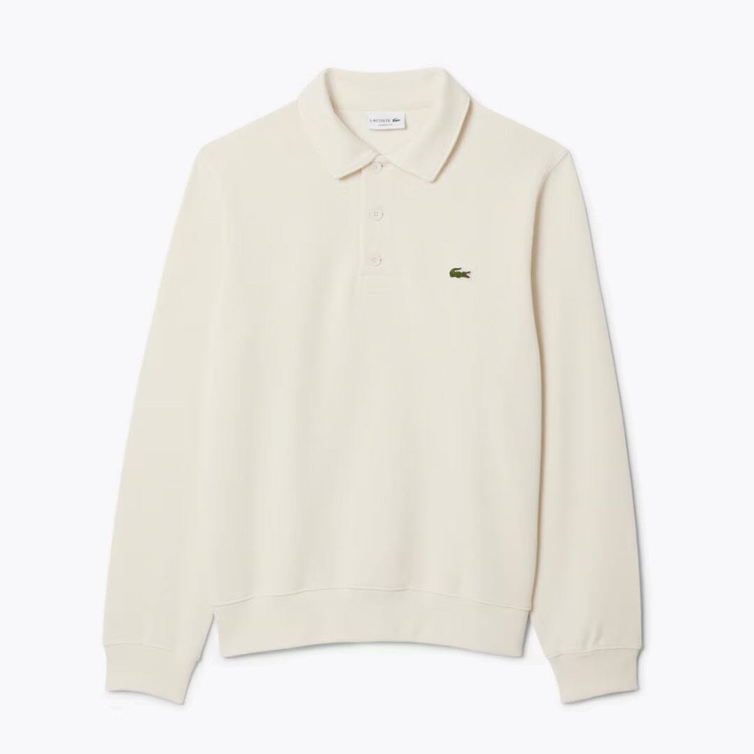 Lacoste-Sweatshirt aus gerippter Baumwolle mit Polokragen