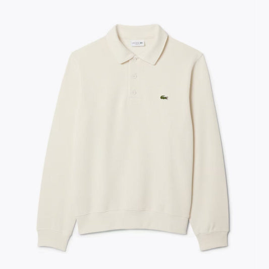 Lacoste-Sweatshirt aus gerippter Baumwolle mit Polokragen