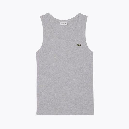 Lacoste Slim Fit Tanktop aus gerippter Baumwolle