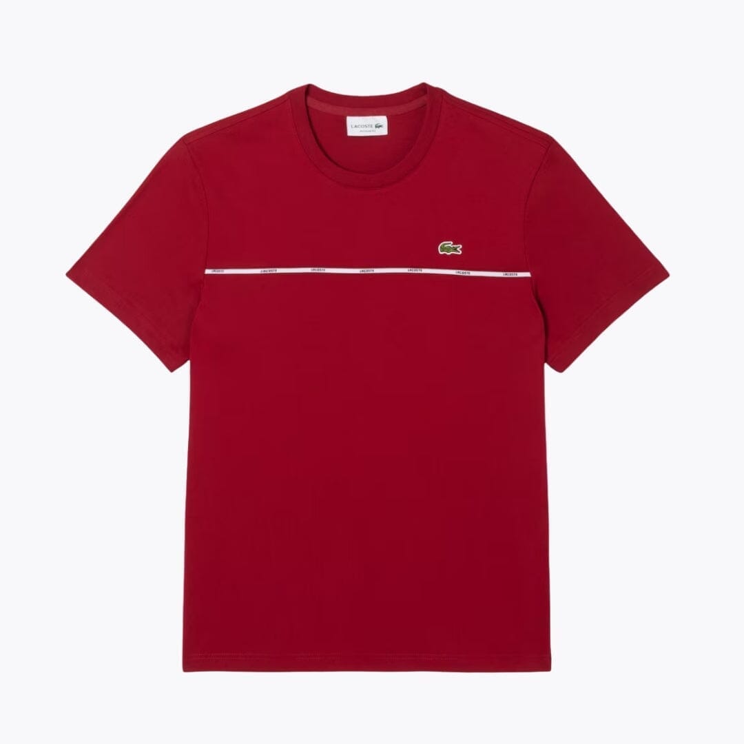 Lacoste T-Shirt aus Baumwolljersey mit -Besatz