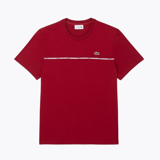 Lacoste T-Shirt aus Baumwolljersey mit -Besatz