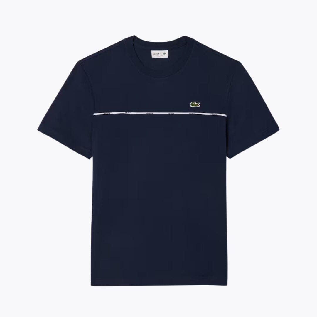 Lacoste T-Shirt aus Baumwolljersey mit -Besatz