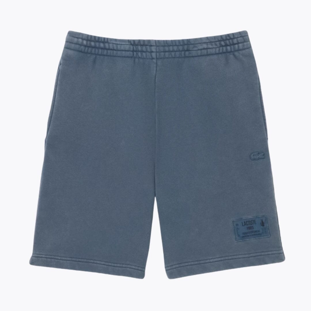 Lacoste-Shorts aus Baumwollfleece mit gewaschenem Effekt