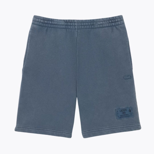 Lacoste-Shorts aus Baumwollfleece mit gewaschenem Effekt