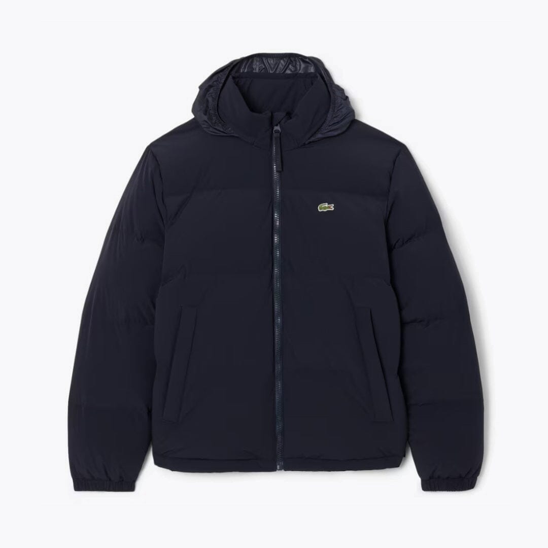 Lacoste wasserabweisende Daunenjacke mit Kapuze