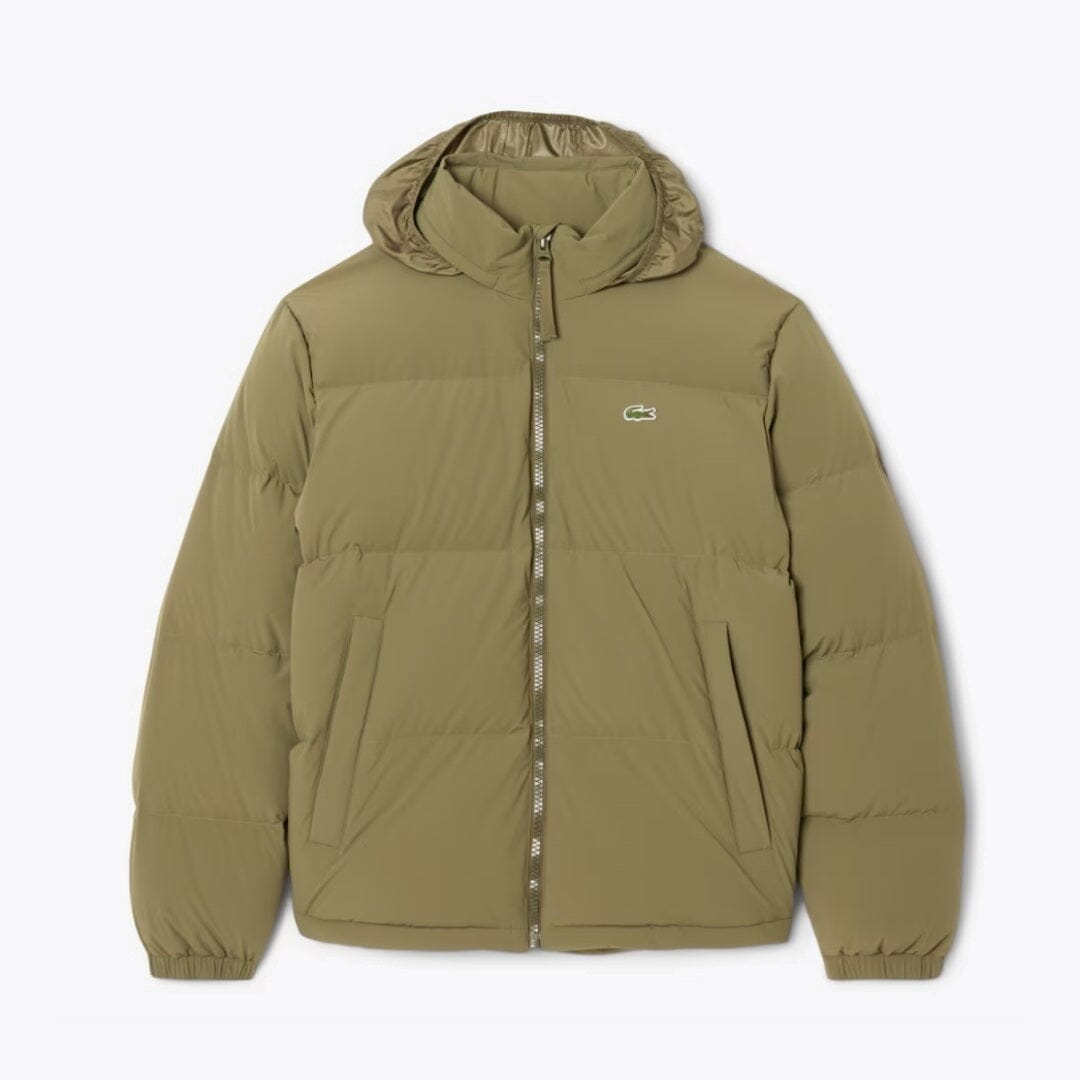 Lacoste wasserabweisende Daunenjacke mit Kapuze