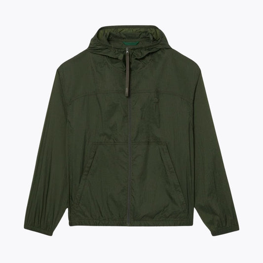 Lacoste wasserabweisende, verstaubare Nylonjacke