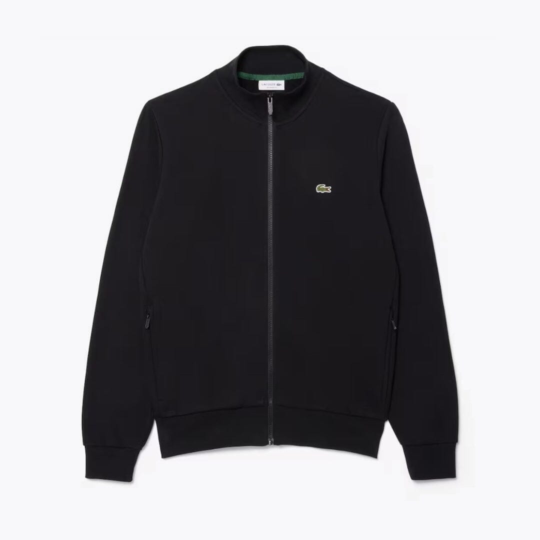 Lacoste Fleece-Sweatshirt mit Reißverschluss und hohem Kragen