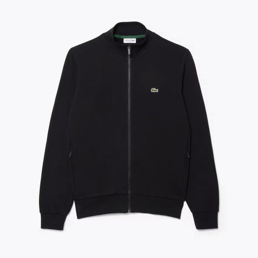Lacoste Fleece-Sweatshirt mit Reißverschluss und hohem Kragen