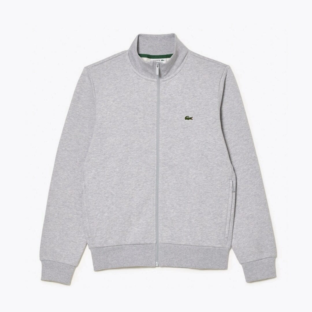 Lacoste Fleece-Sweatshirt mit Reißverschluss und hohem Kragen