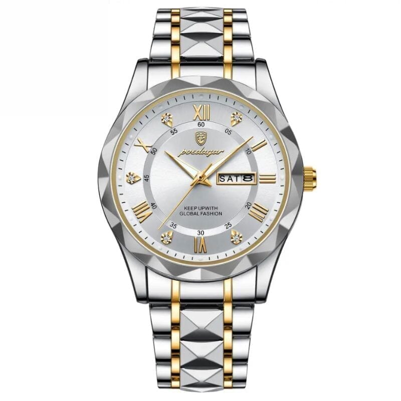 Poedagar leuchtende Stahluhr 40 mm – wasserdicht | Stahl übertragen