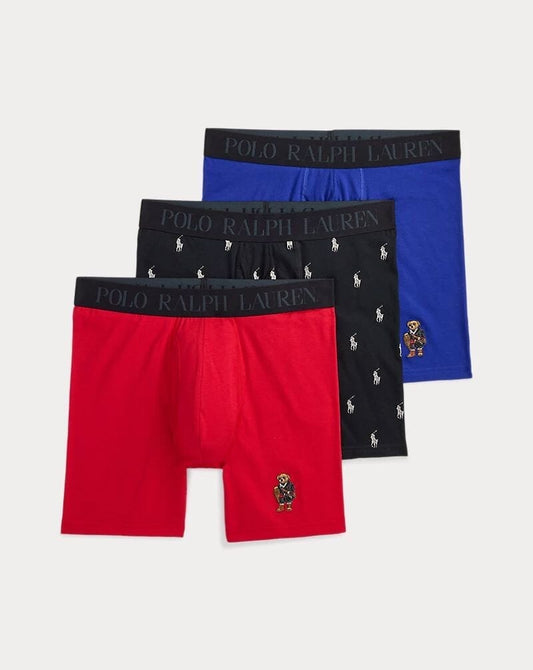 Ralph Lauren 4D-Flex Polo Bear Boxershorts im 3er-Pack