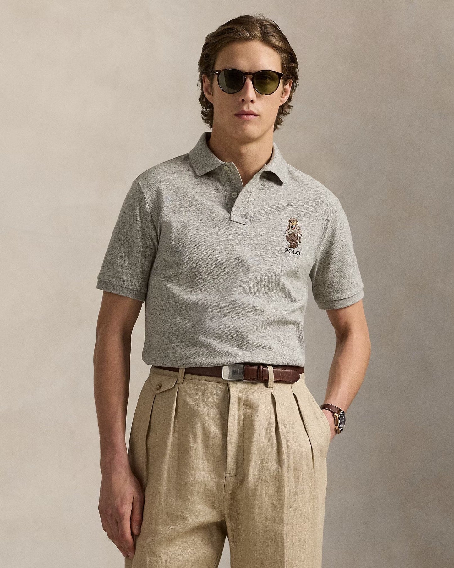 Ralph Lauren Polo Bear Mesh-Poloshirt mit klassischer Passform