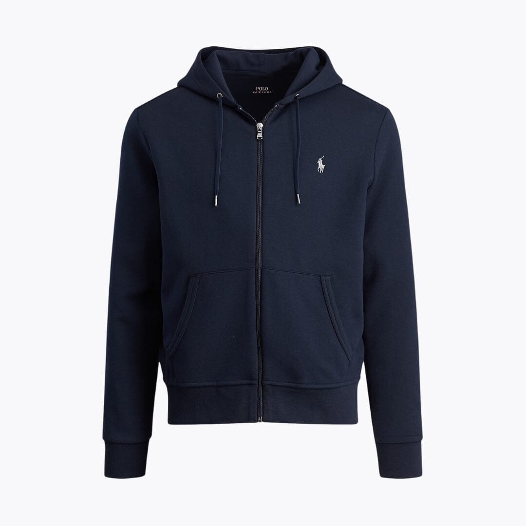 Ralph Lauren Doppelstrick-Hoodie mit durchgehendem Reißverschluss