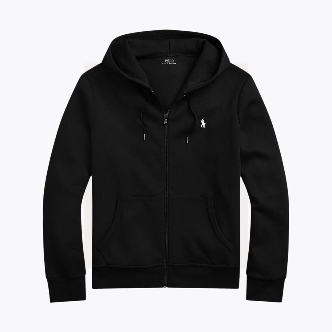 Ralph Lauren Doppelstrick-Hoodie mit durchgehendem Reißverschluss