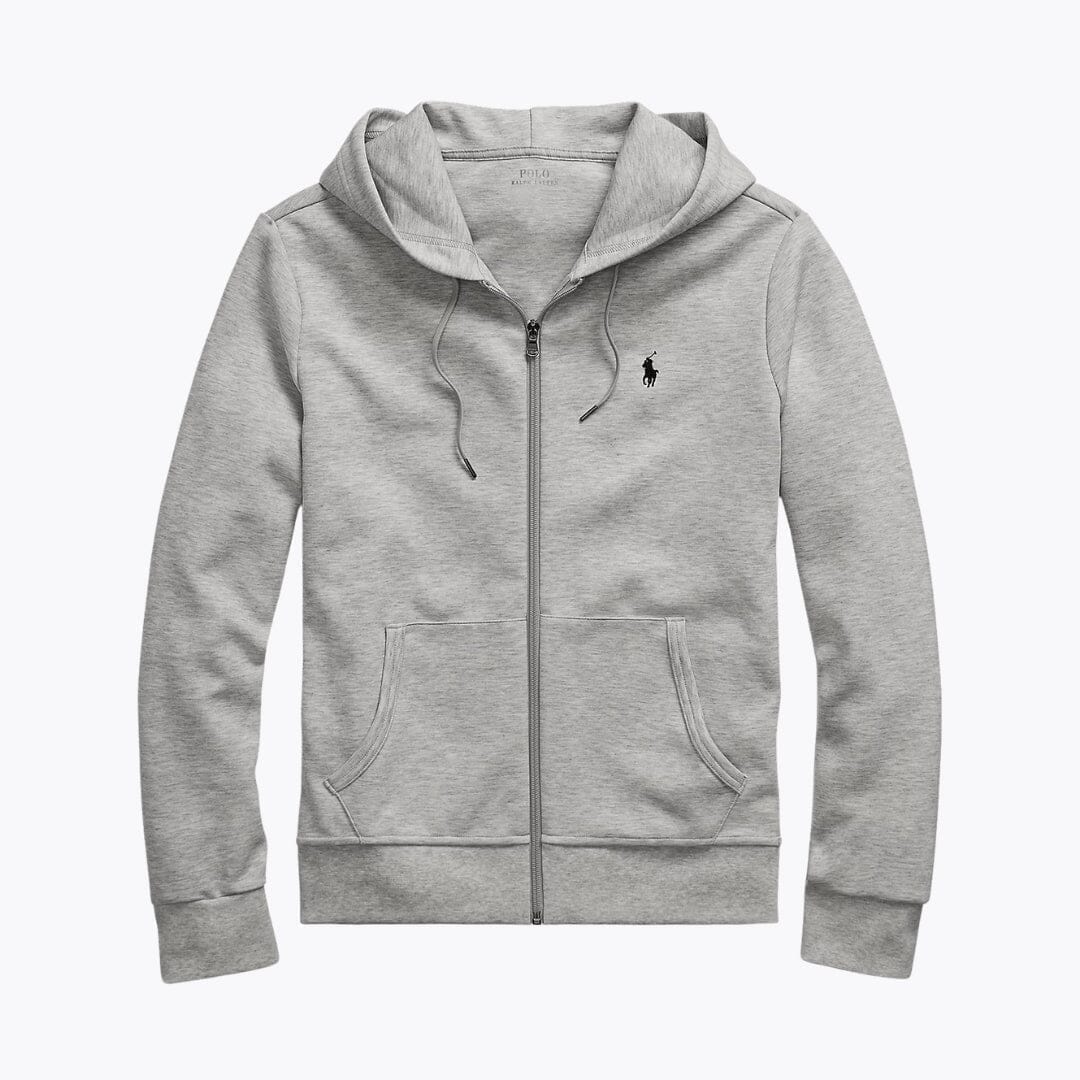 Ralph Lauren Doppelstrick-Hoodie mit durchgehendem Reißverschluss
