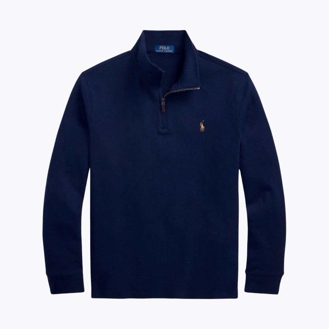 Ralph Lauren Estate-Rib Pullover mit Viertelreißverschluss