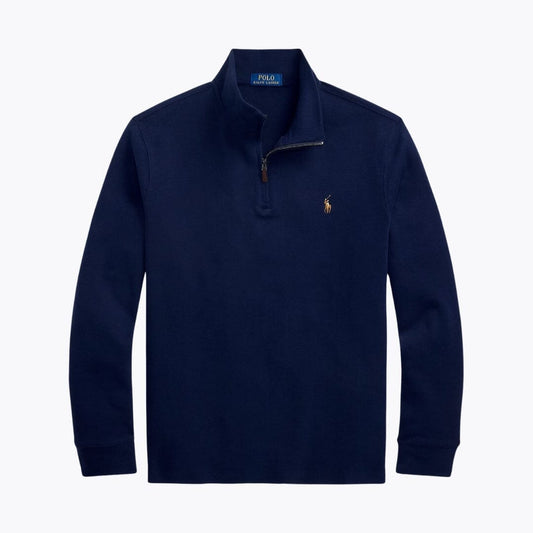 Ralph Lauren Estate-Rib Pullover mit Viertelreißverschluss