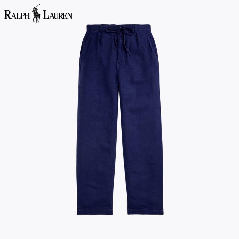 Ralph Lauren Lateef plissierte Leinenhose mit entspannter Passform