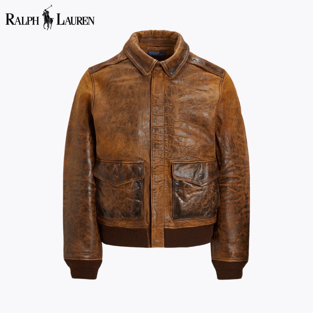 Ralph Lauren Fliegerjacke aus Leder