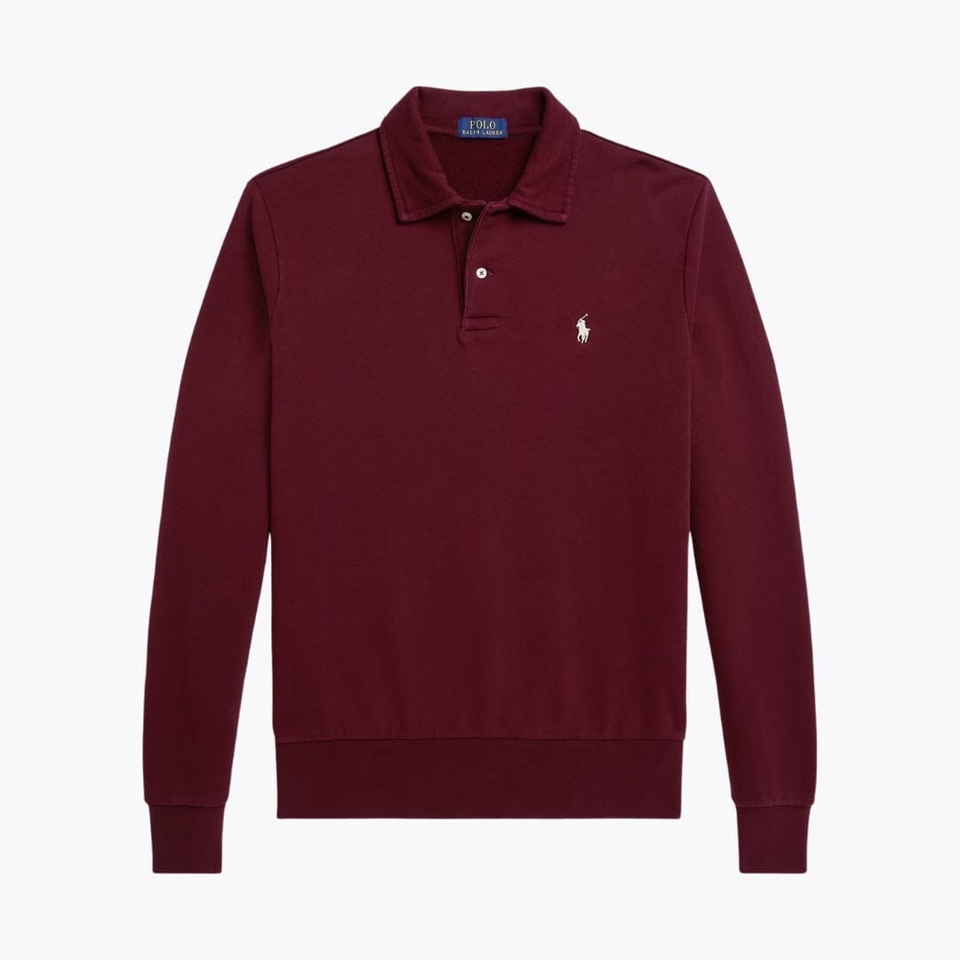 Ralph Lauren Loopback-Fleece-Sweatshirt mit Kragen