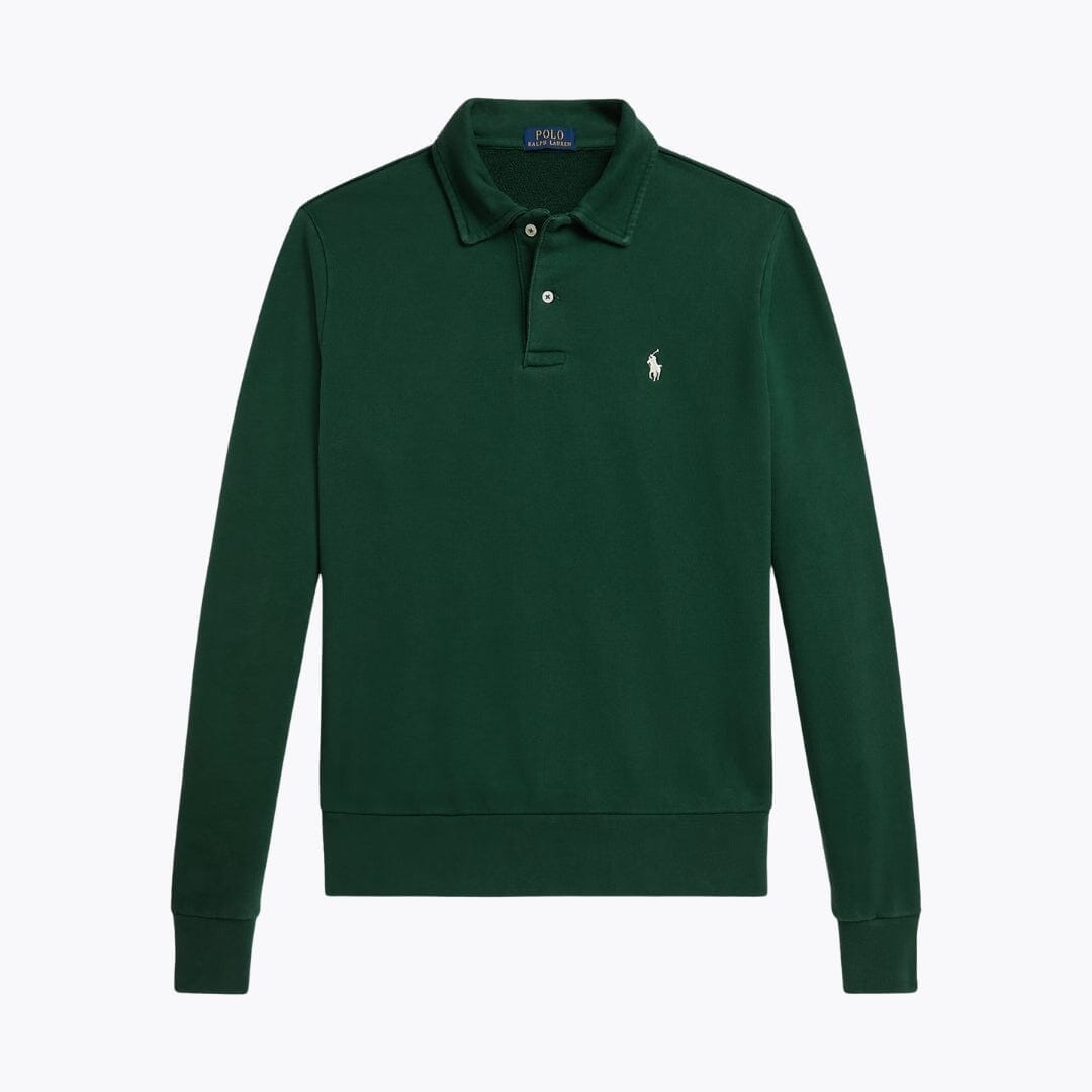 Ralph Lauren Loopback-Fleece-Sweatshirt mit Kragen