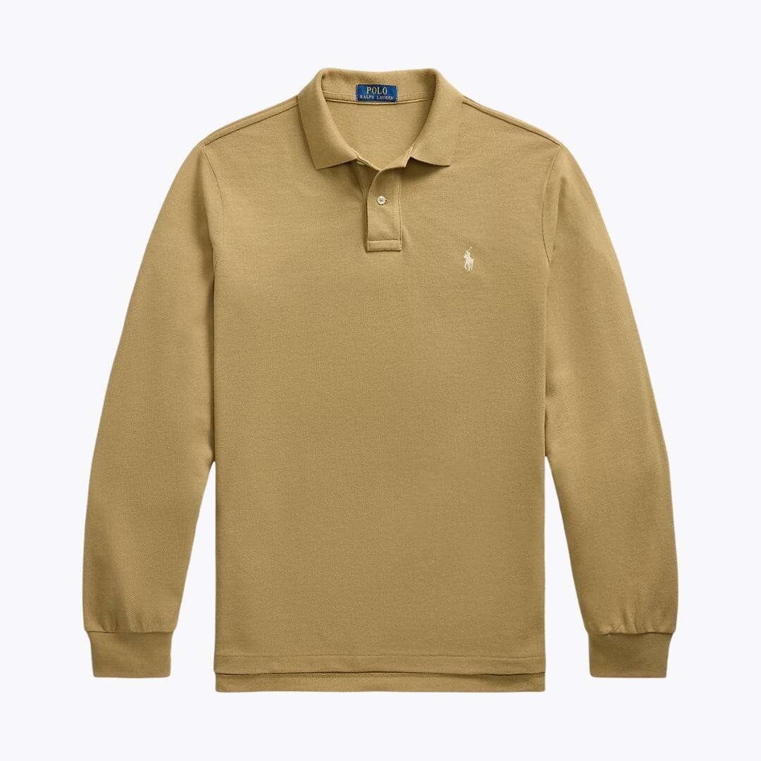Ralph Lauren Mesh-Langarm-Poloshirt