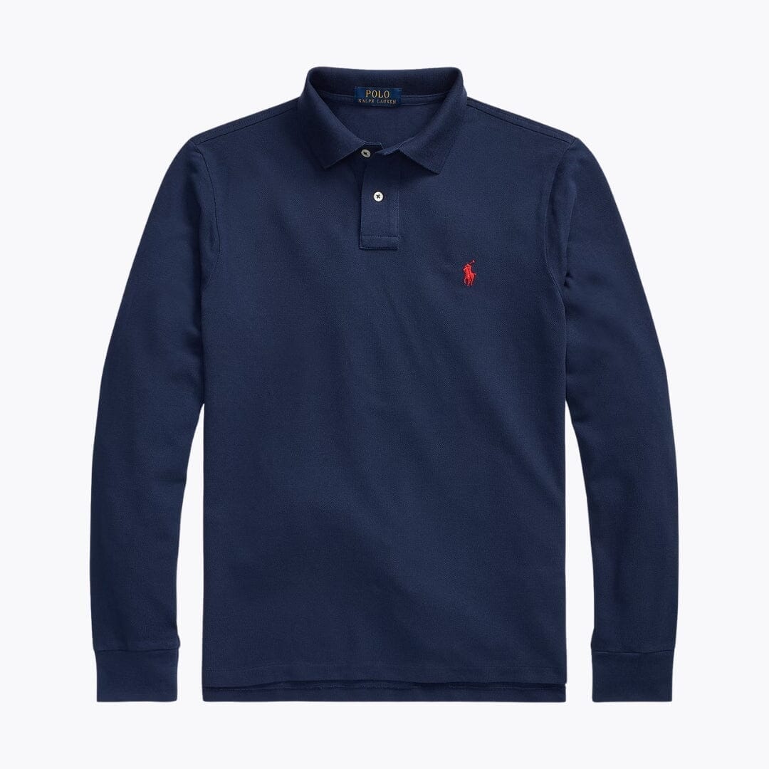 Ralph Lauren Mesh-Langarm-Poloshirt