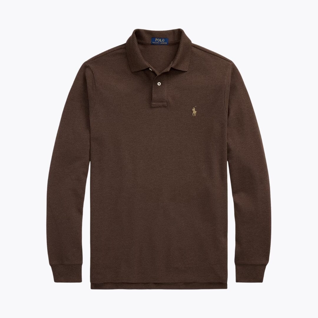 Ralph Lauren Mesh-Langarm-Poloshirt