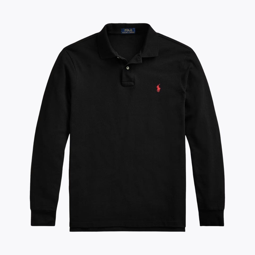 Ralph Lauren Mesh-Langarm-Poloshirt